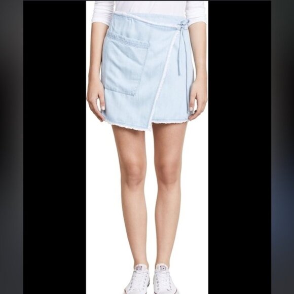 Splendid denim faux wrap skirt - Picture 10 of 14